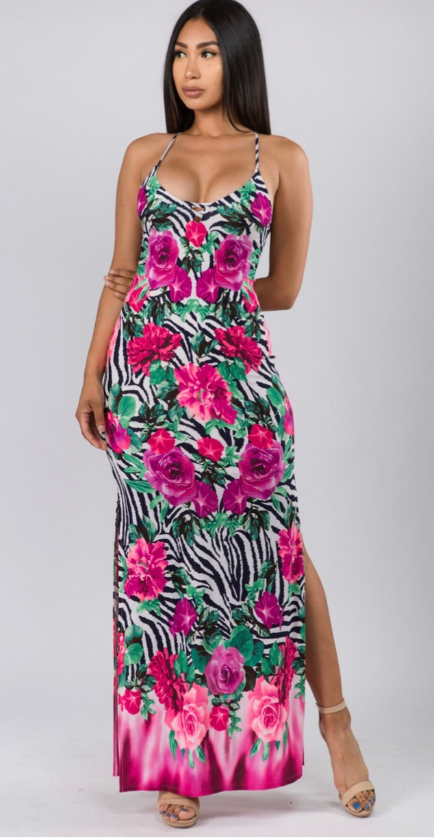 Floral Print Maxi